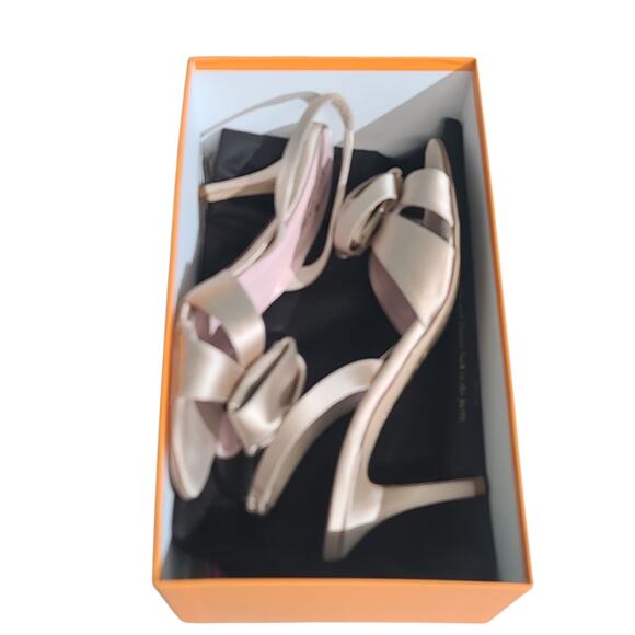 Kate Spade Madison Champagne Sandals Heels Size 9.5 - Picture 5 of 6